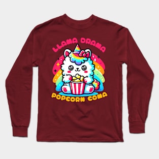 Popcorn llama Long Sleeve T-Shirt